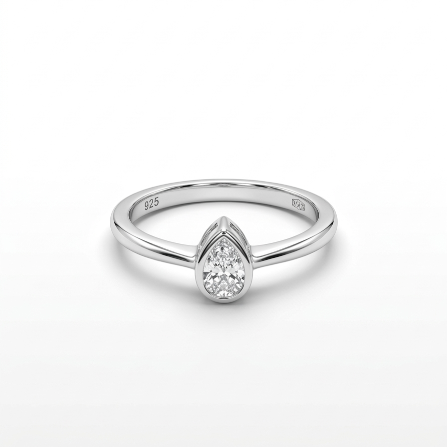 Dewdrop 925 Sterling Silver Ring