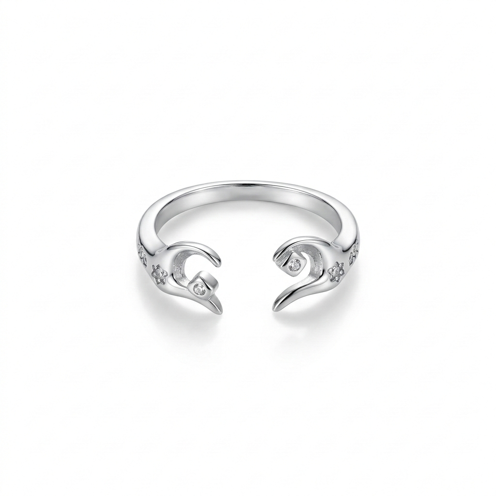Unity Hands Silver Ring