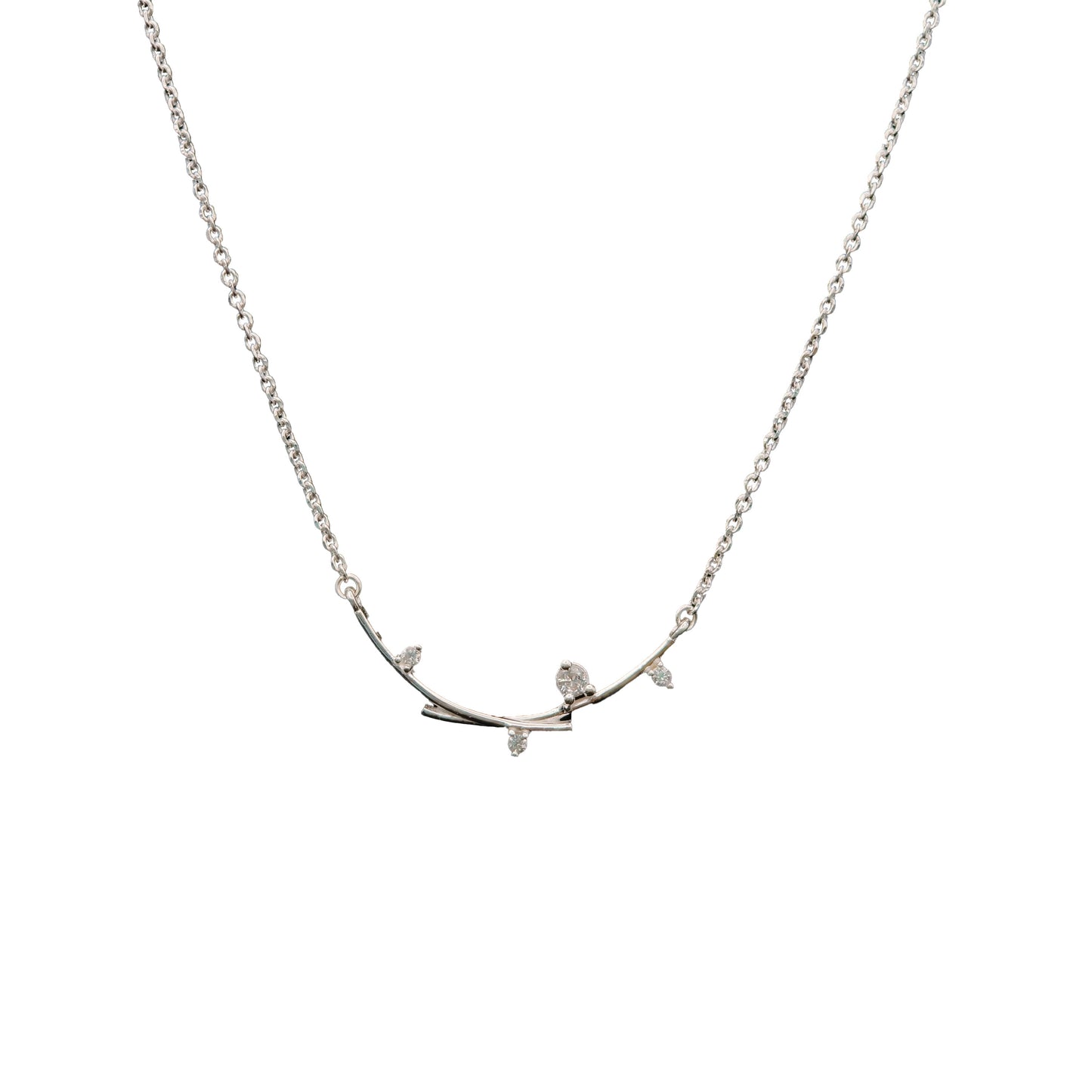 Luna Branch Silver Pendant Chain