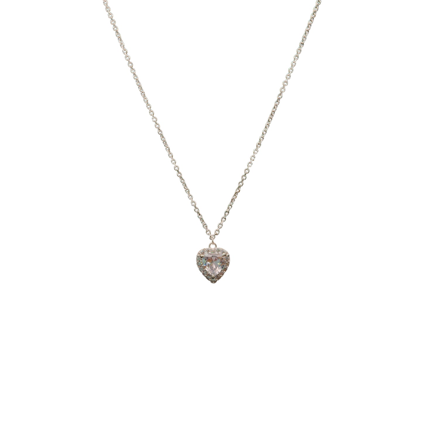 Lumi Heart Silver Pendant Chain