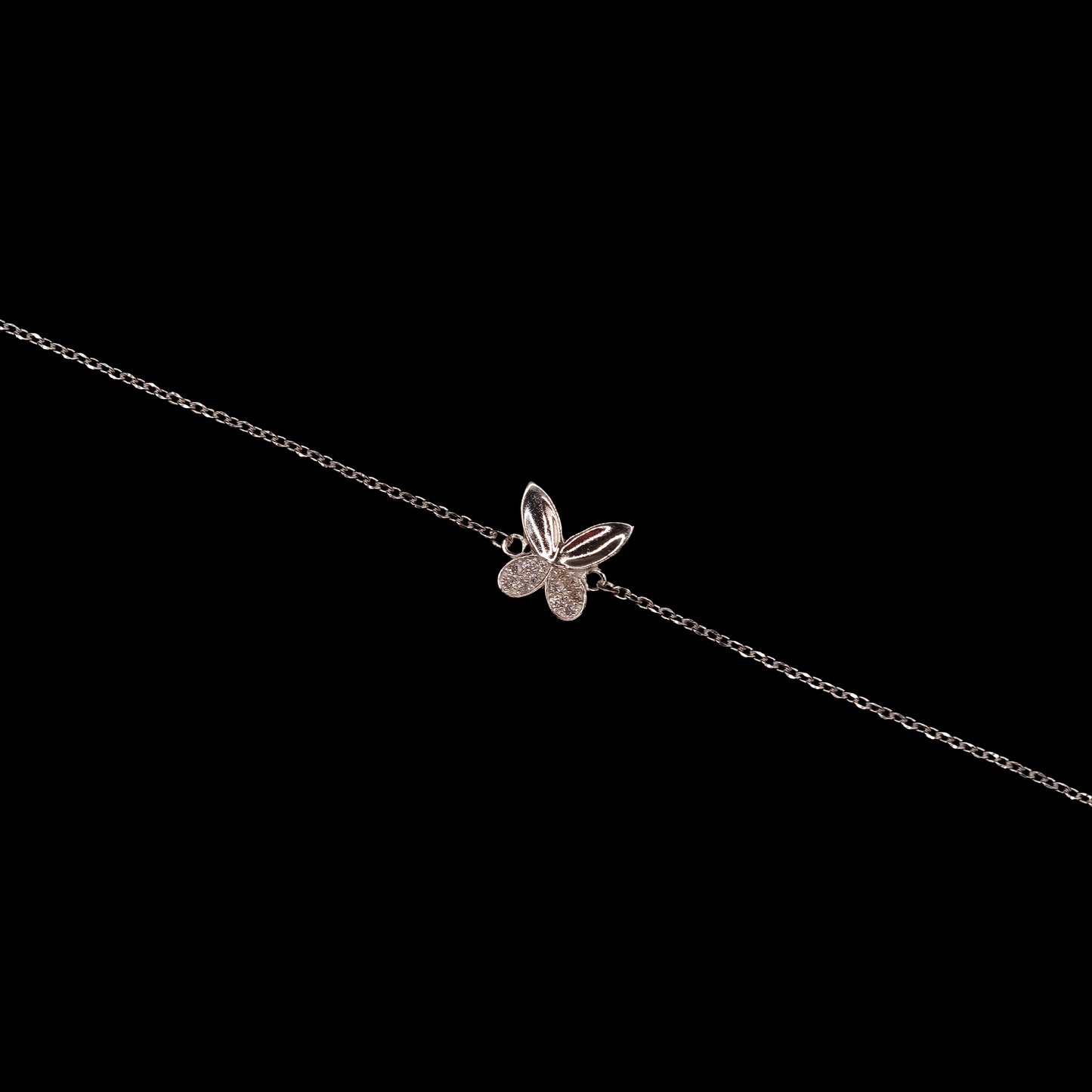 Flutter Grace butterfly Silver Bracelet