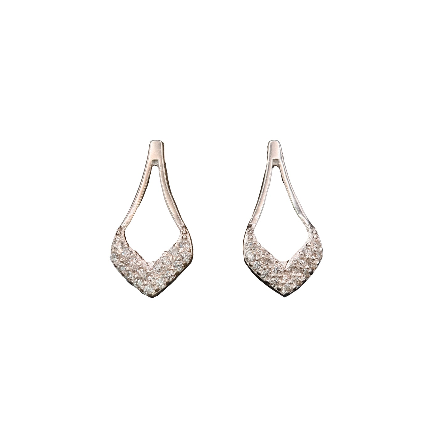 Elara Teardrop Silver Earrings