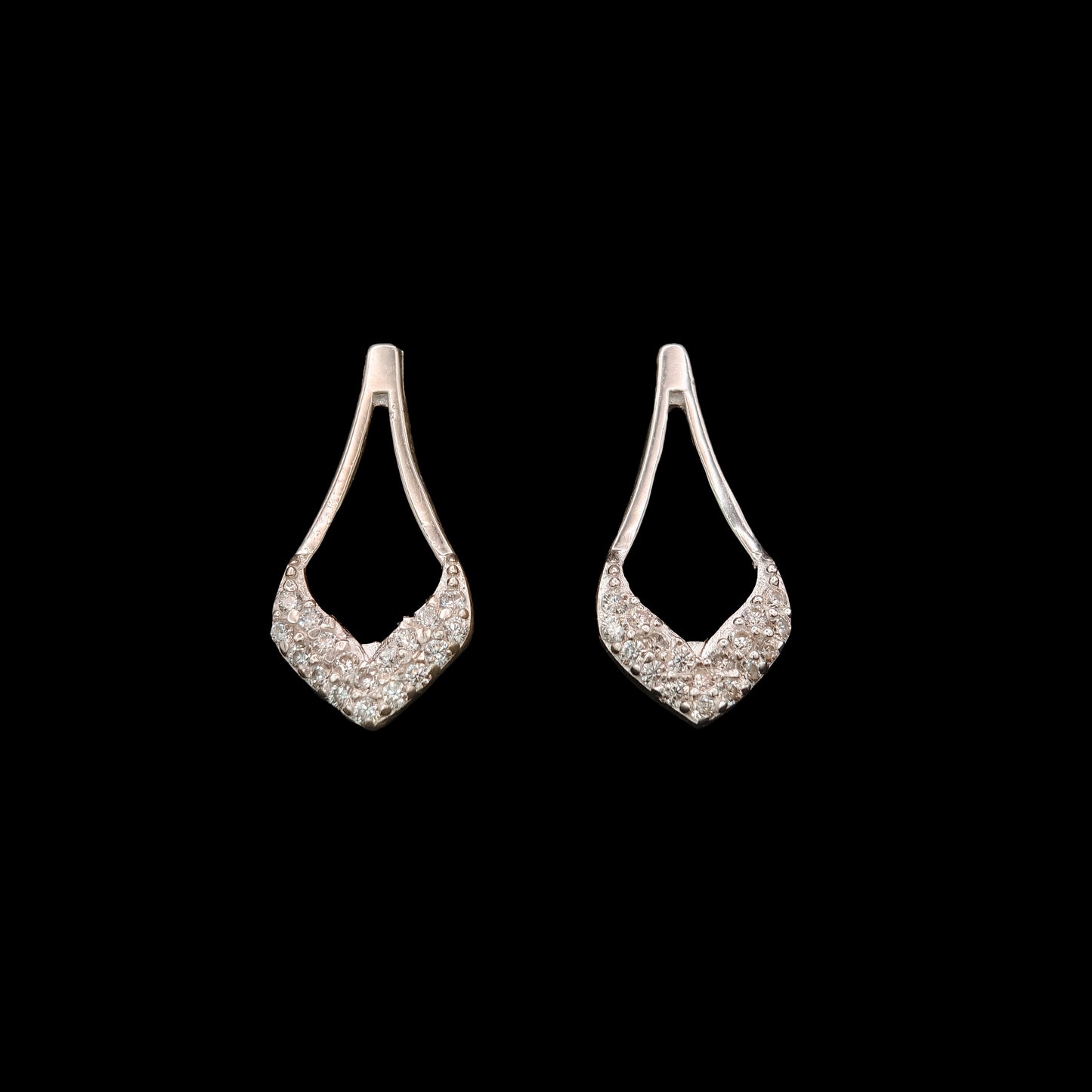 Elara Teardrop Silver Earrings