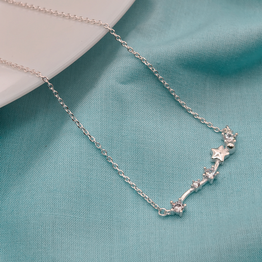 Stella Arc Silver Pendant Chain