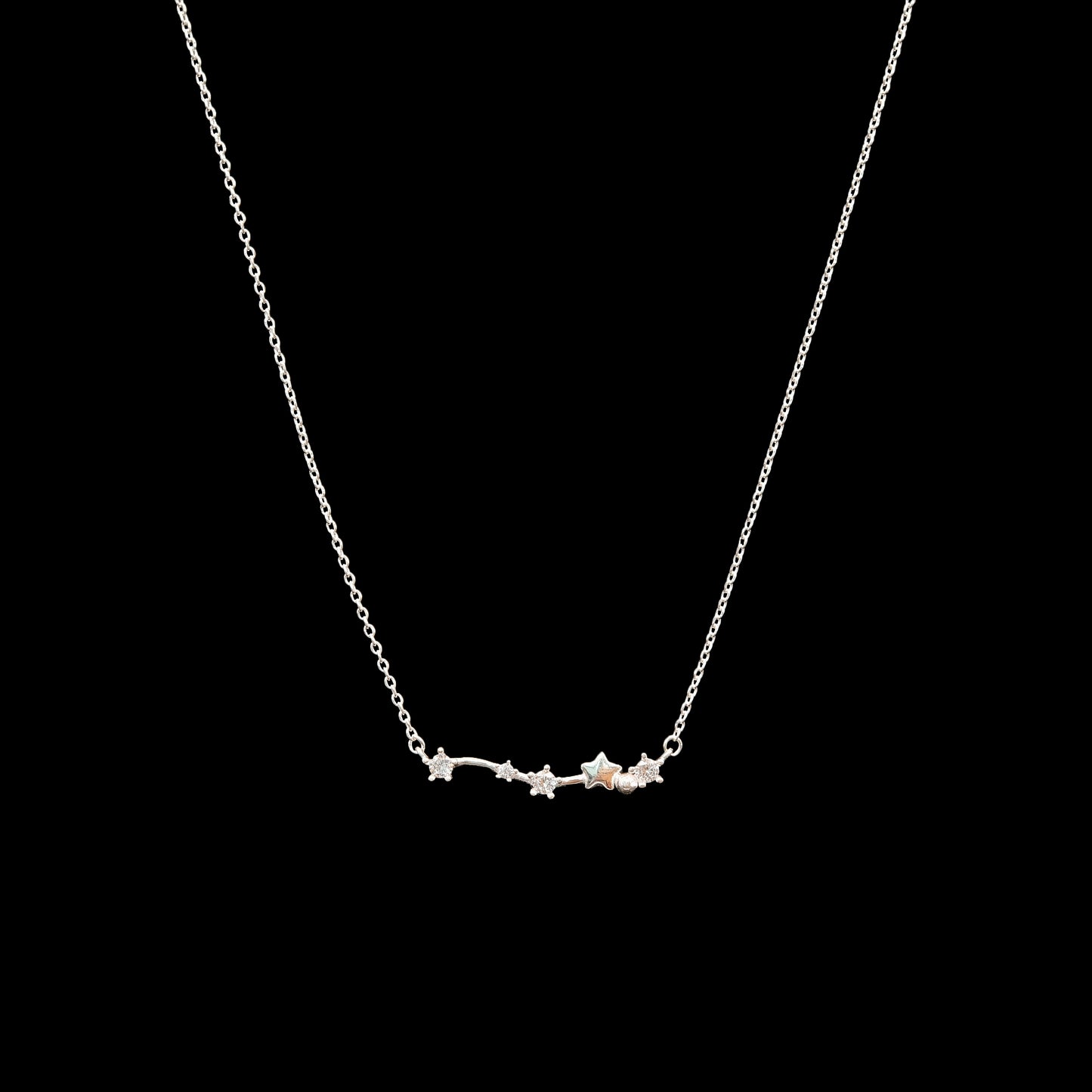 Stella Arc Silver Pendant Chain