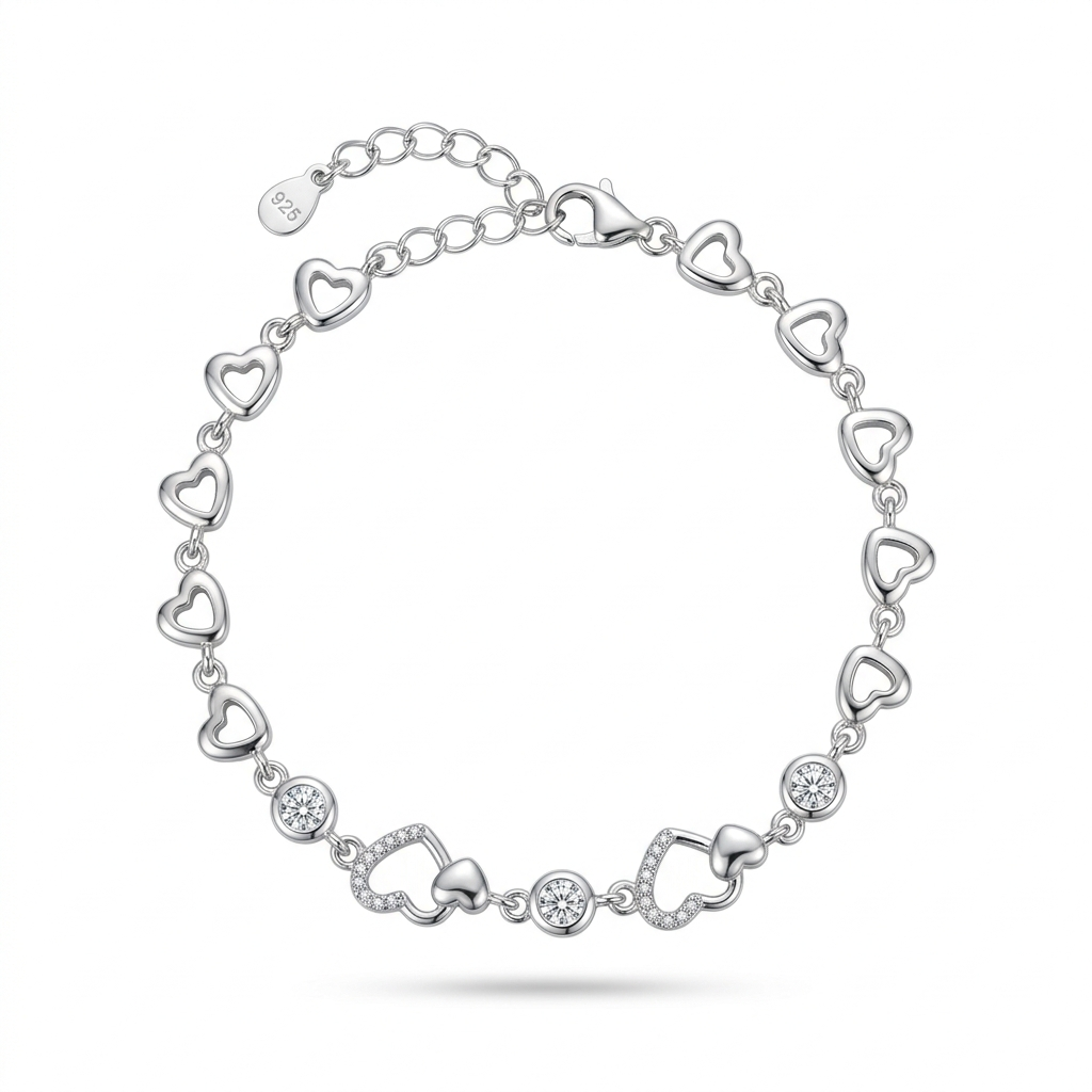 Celina Heart Spark Bracelet  Description