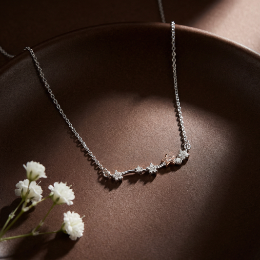 Stella Arc Silver Pendant Chain