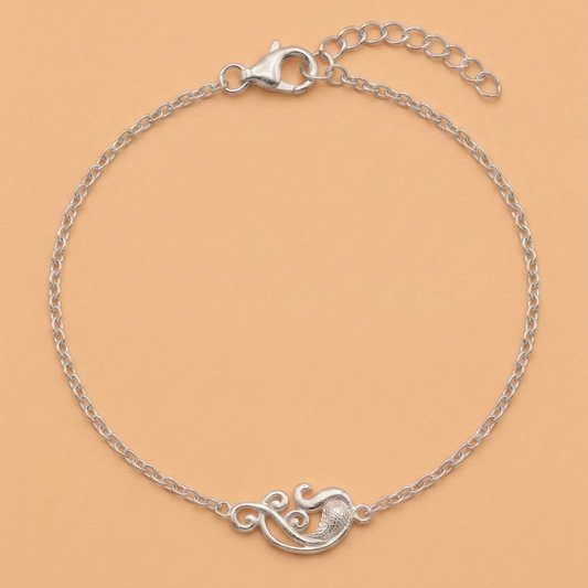 Aurelia Swirl Silver Bracelet
