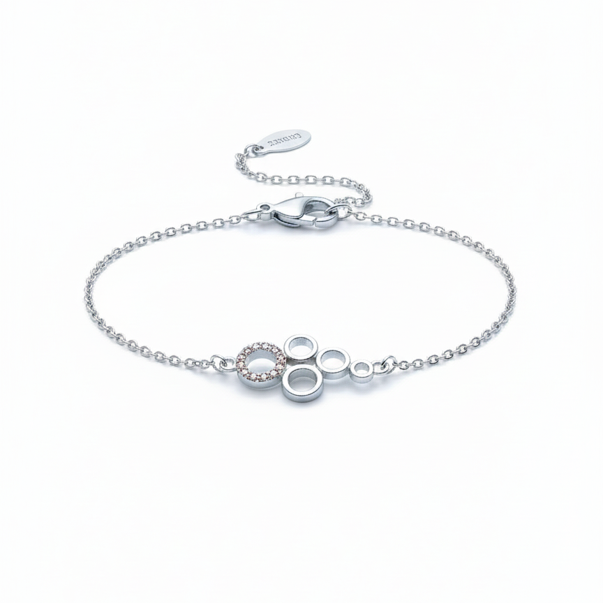 Unity Circles Silver Bracelet