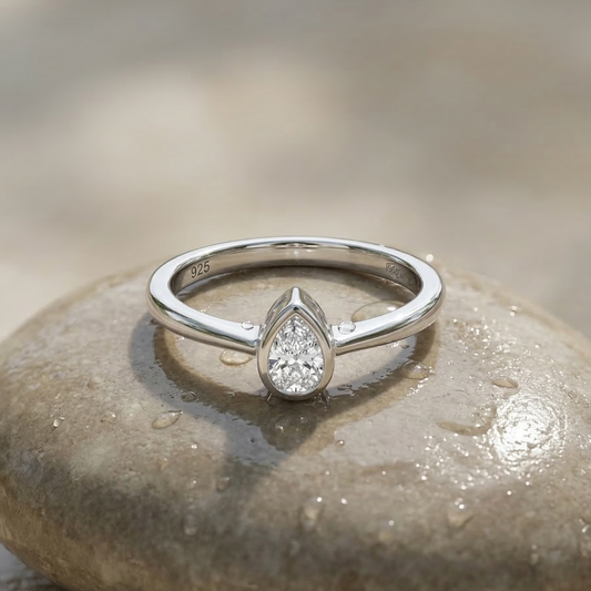 Dewdrop 925 Sterling Silver Ring