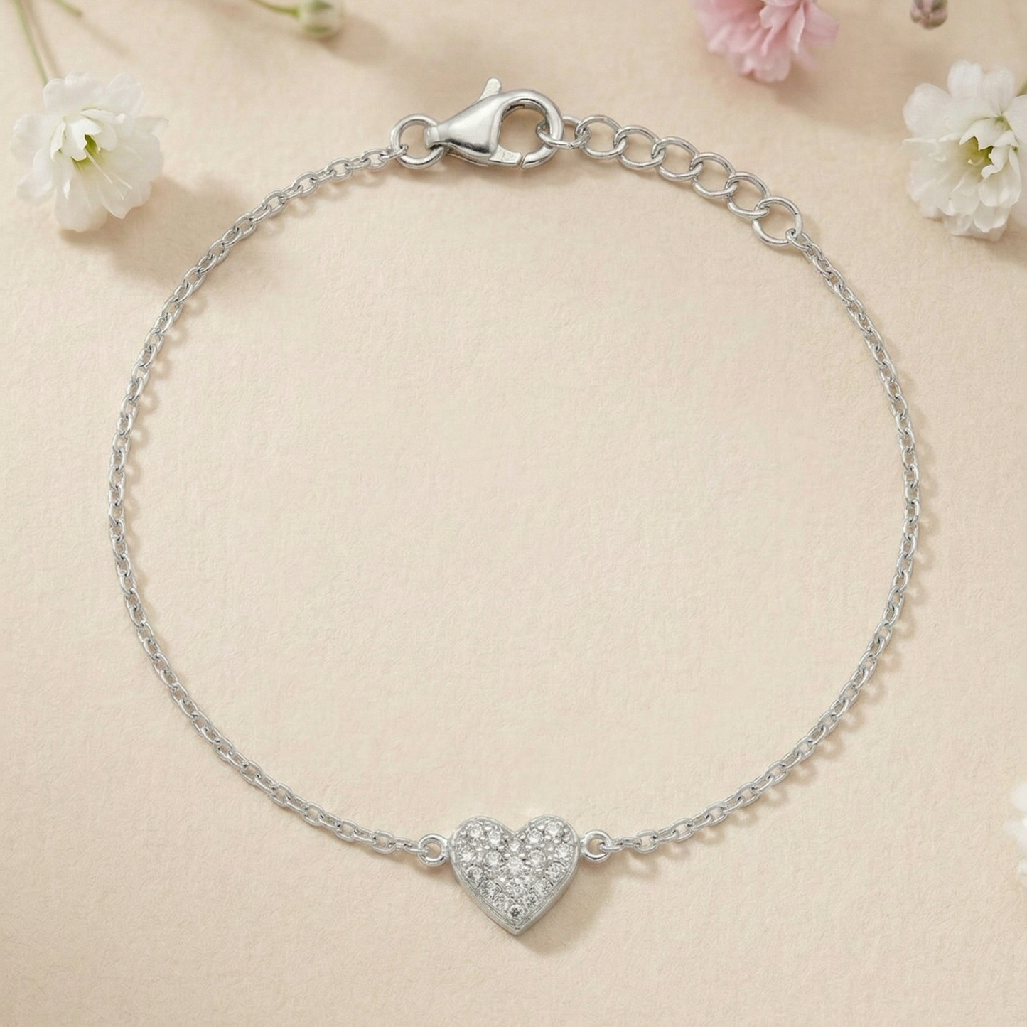 Amora Heart Silver Bracelet