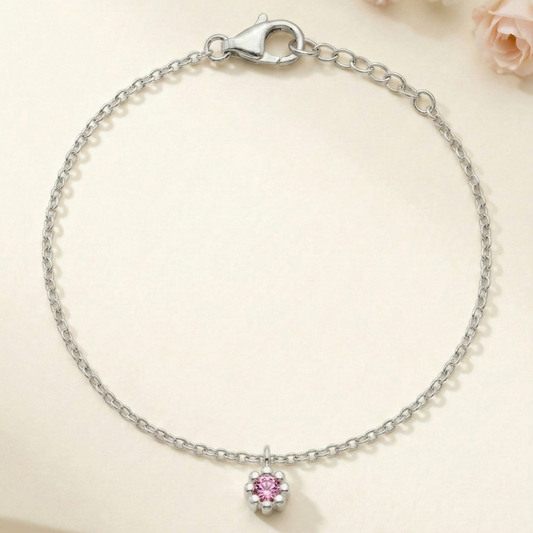 Luna Bloom Silver Bracelet