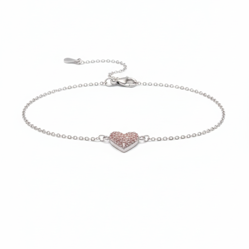 Amora Heart Silver Bracelet