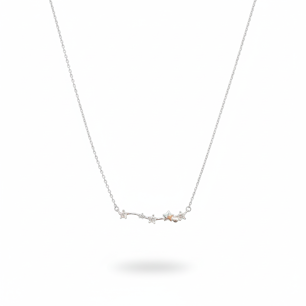 Stella Arc Silver Pendant Chain