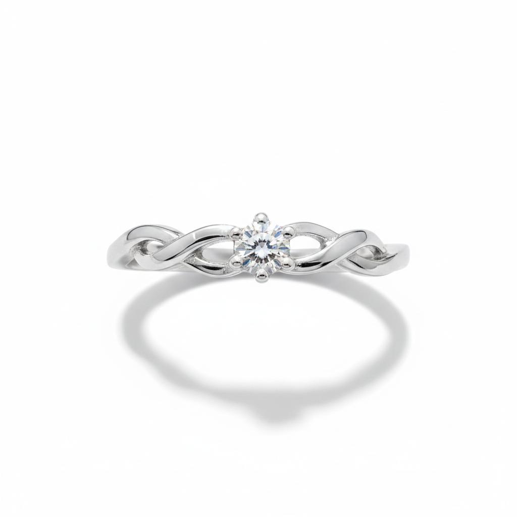 Celeste Twist Solitaire Ring