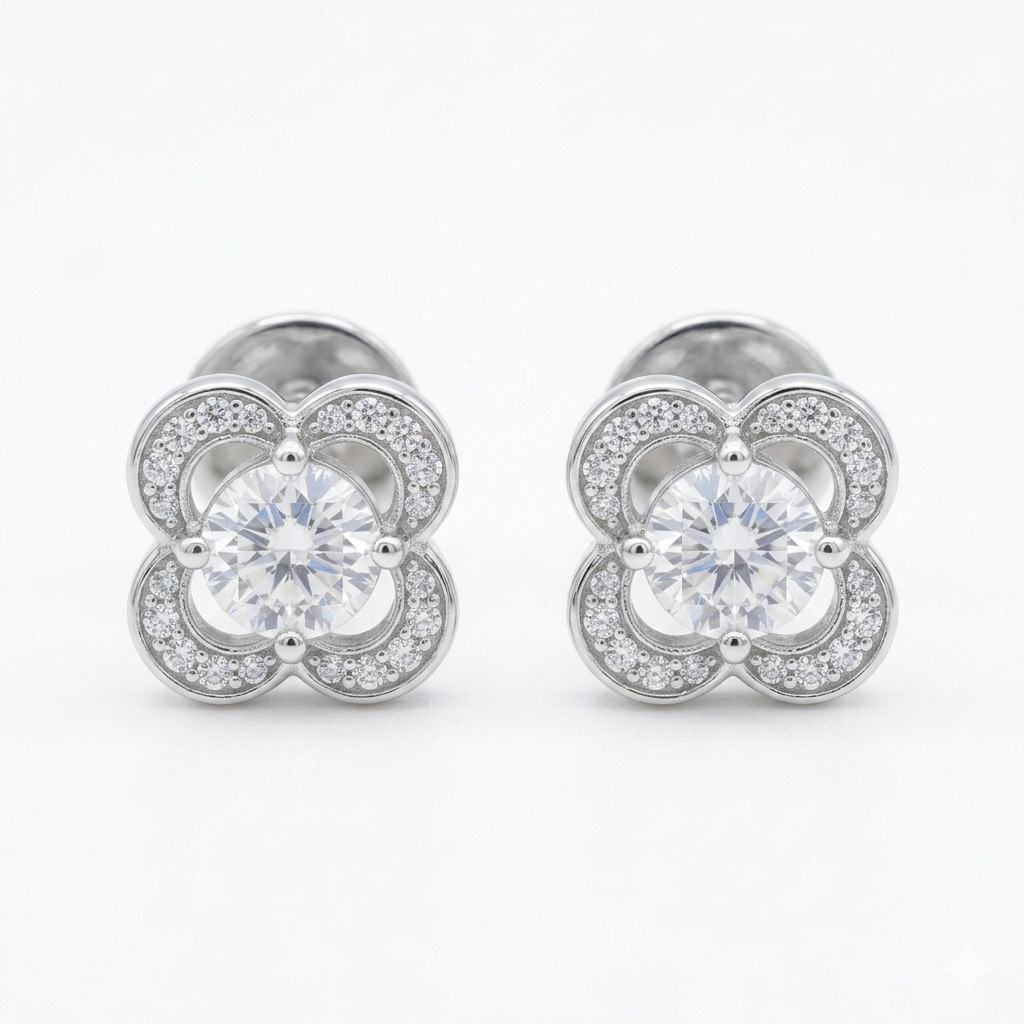 Blossom Sparkle Stud Earrings