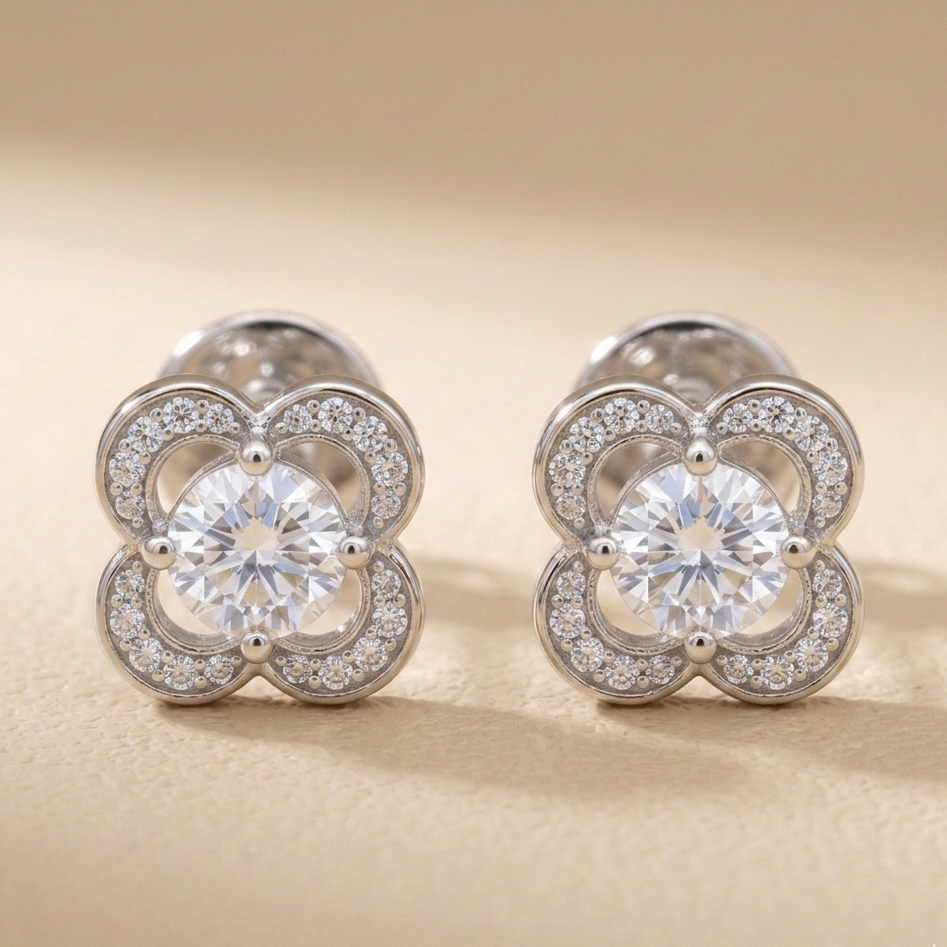 Blossom Sparkle Stud Earrings