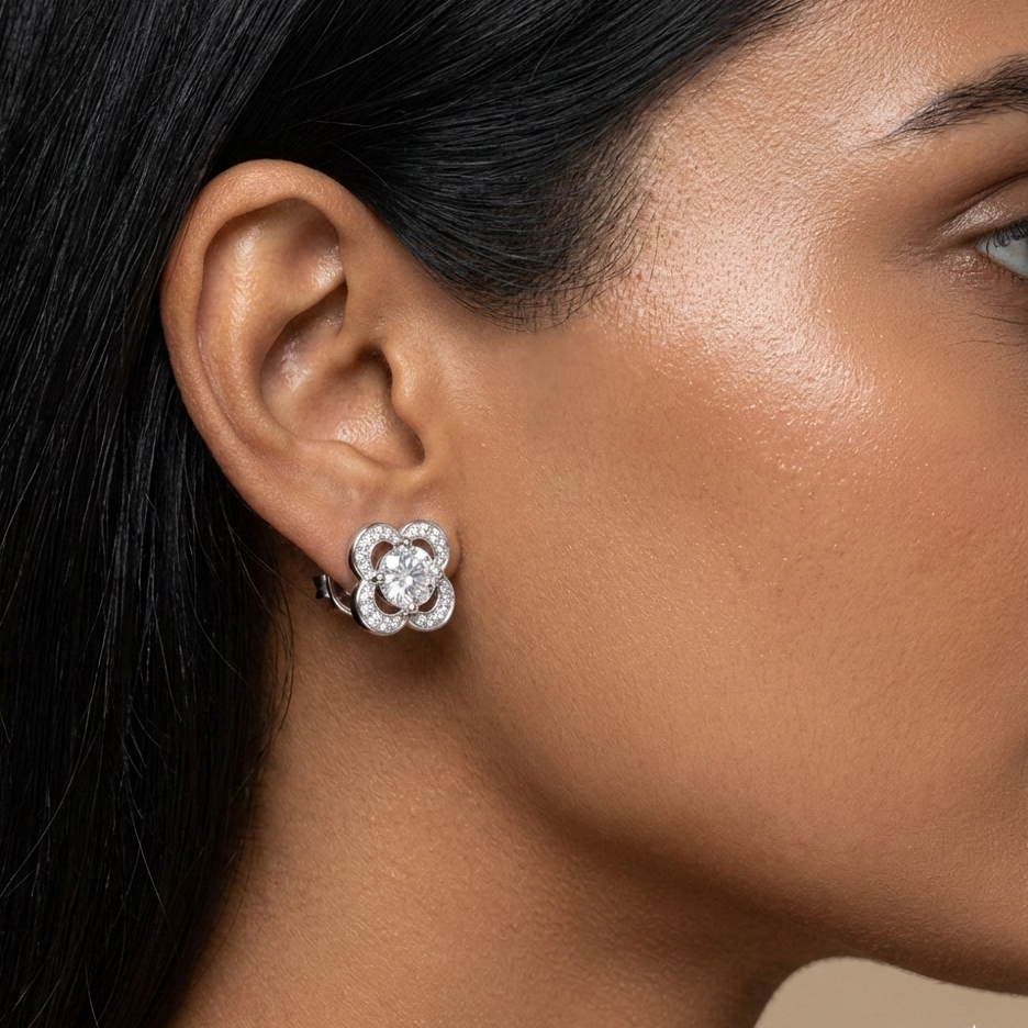 Blossom Sparkle Stud Earrings