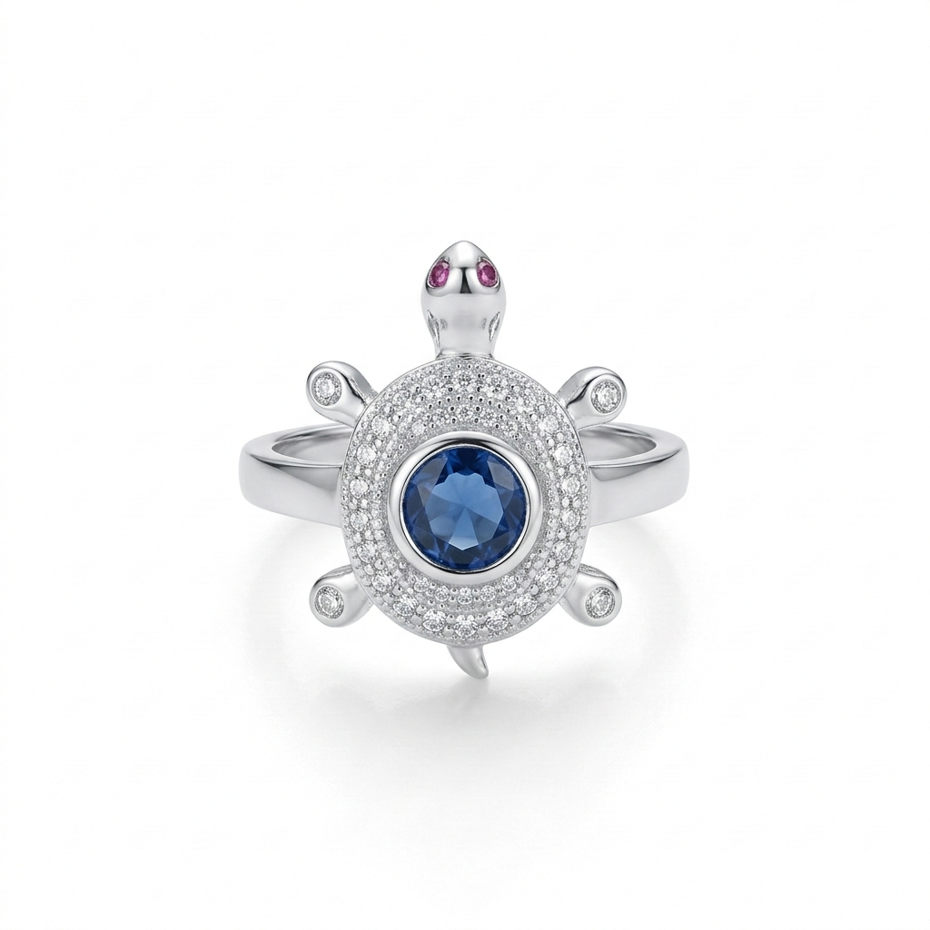 Blue Tortoise Ring