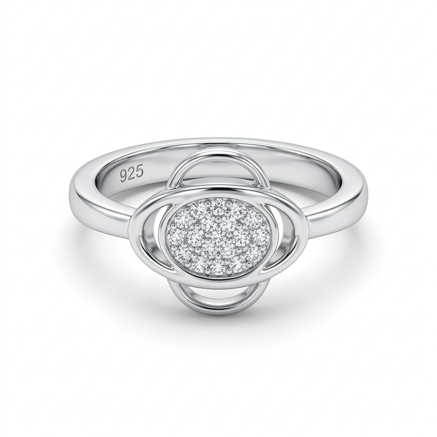 Celestial Orbit Pavé Ring