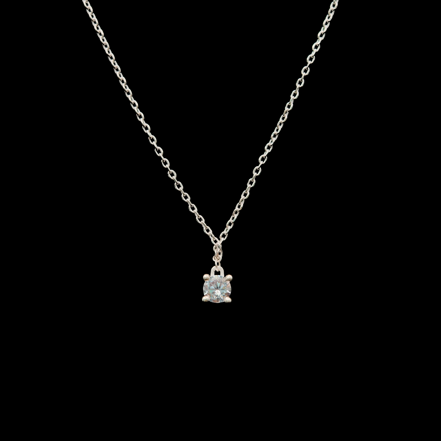 Pure Spark Silver Pendant Chain