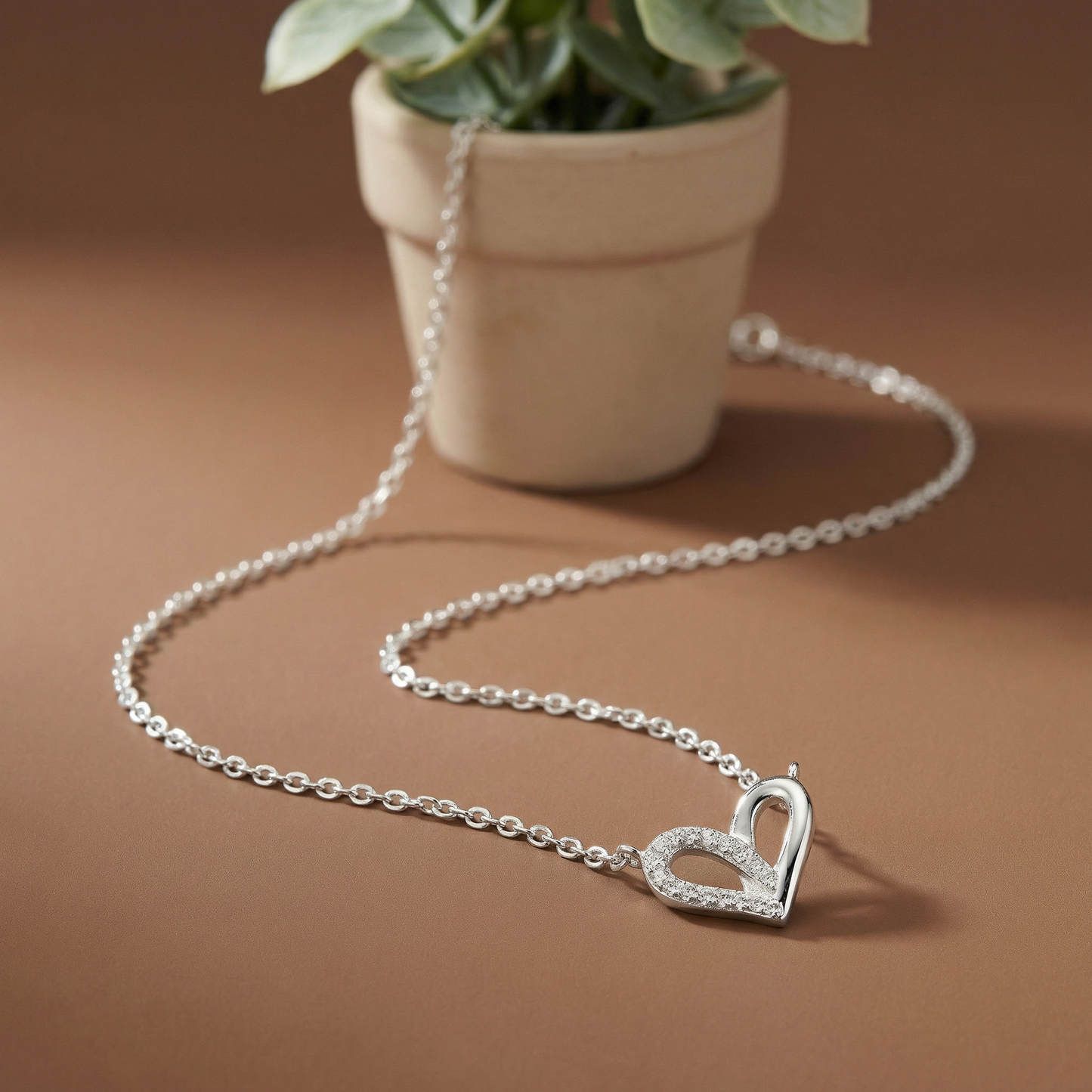 Endless Love Silver Pendant Chain